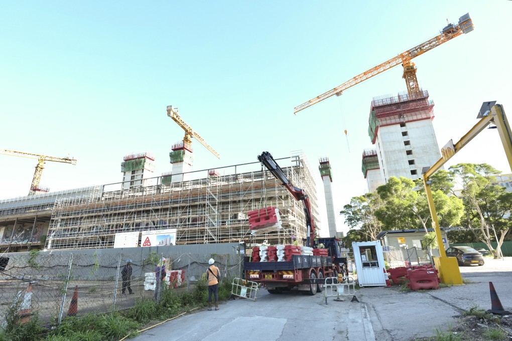 Screws cut short were found at a light public housing site in Siu Lam. Photo: Karma Lo