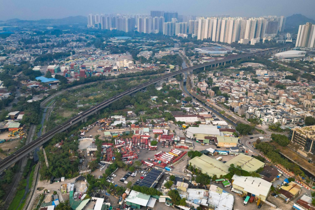 Hong Kong have unveiled plans for a smart logistics hub for high-value goods, e-commerce and low-altitude economy within the Hung Shui Kiu/Ha Tsuen New Development Area, part of the Northern Metropolis mega development project. Photo: Sam Tsang