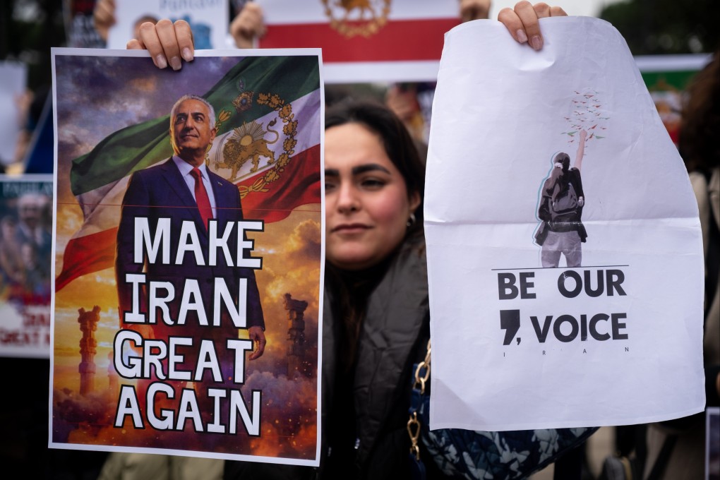 Iranians demonstrate in Rome against the Iranian leadership and in support of the exiled shah’s son, Reza Pahlavi. Photo: Marco Di Gianvito/ZUMA Press Wire/dpa