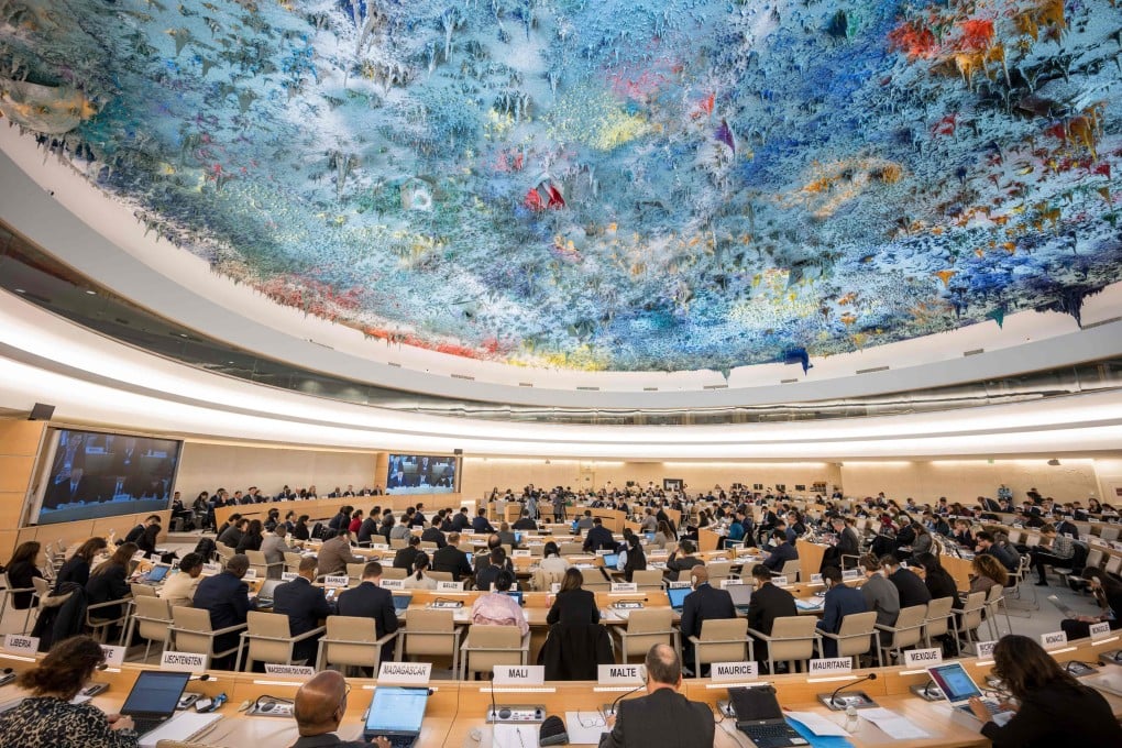 A session of the United Nations Human Rights Council held in Geneva in 2024. Photo: AFP