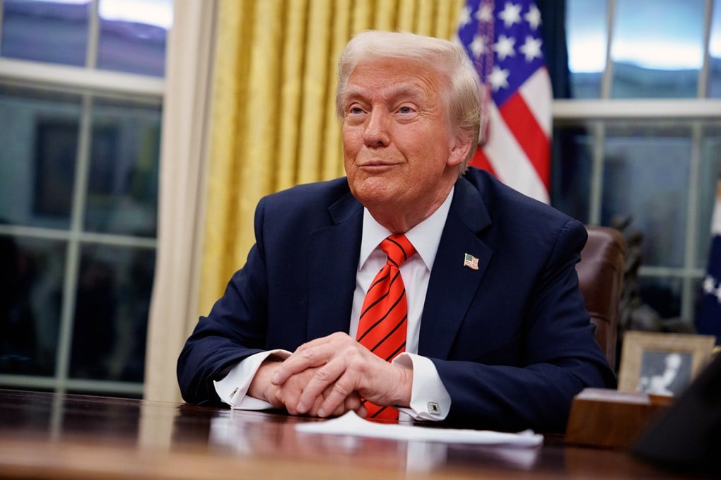 US President Donald Trump reacts to a question from a reporter after signing a series of executive orders at the White House on February 10. Photo: Getty Images/TNS