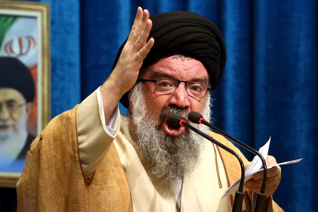 Iranian senior cleric Ahmad Khatami delivers his sermon during Friday prayer in Tehran in January 2018. Photo: AP