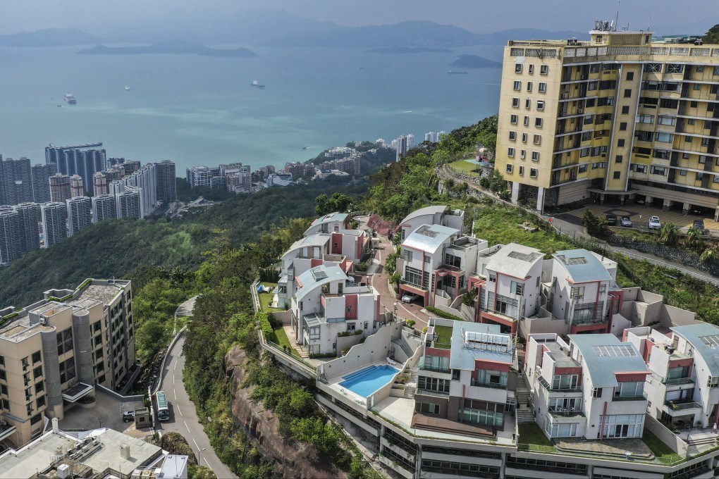 Luxury residences perch on Mount Kellett Road, The Peak, overlooking southern Hong Kong Island. Photo: Roy Issa
