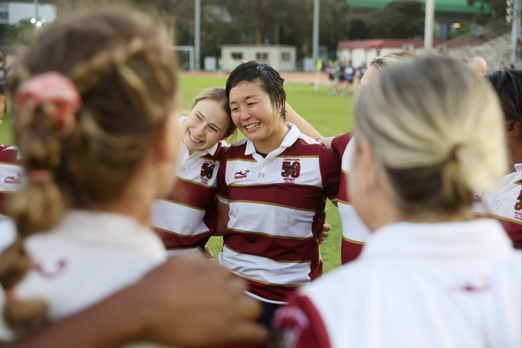 Tsang Sin-yan and her Kowloon teammates enjoy their fairytale win in her first match back after being diagnosed with cancer. Photo: Edmond So