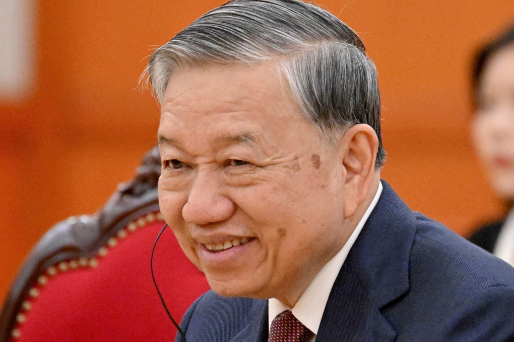 Vietnam’s Communist Party General Secretary To Lam holds a meeting at the party’s central office in Hanoi on November 21, 2025. Photo: AFP