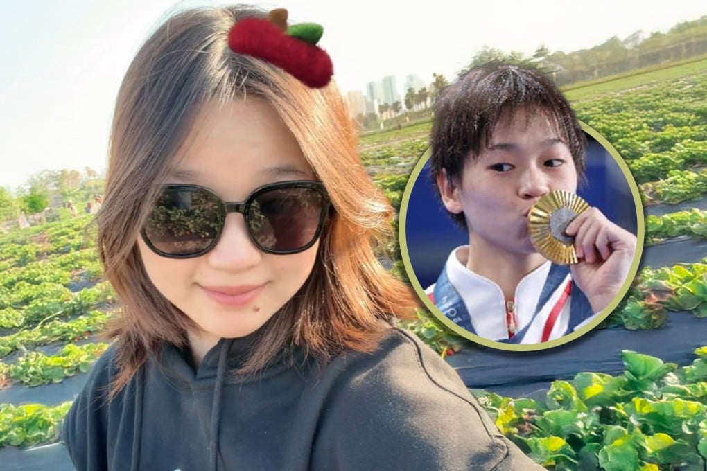 Chinese Olympic champion diver Quan Hongchan delighted fans with pictures of her longer hair, including a recent selfie from a strawberry farm. Photo: SCMP composite/Weibo