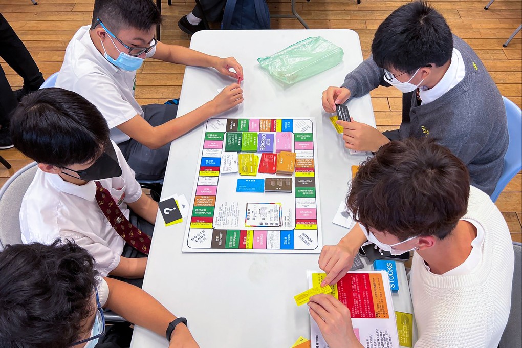 Talents Foundation has developed a Monopoly-like board game as part of its curriculum. Photo: Handout
