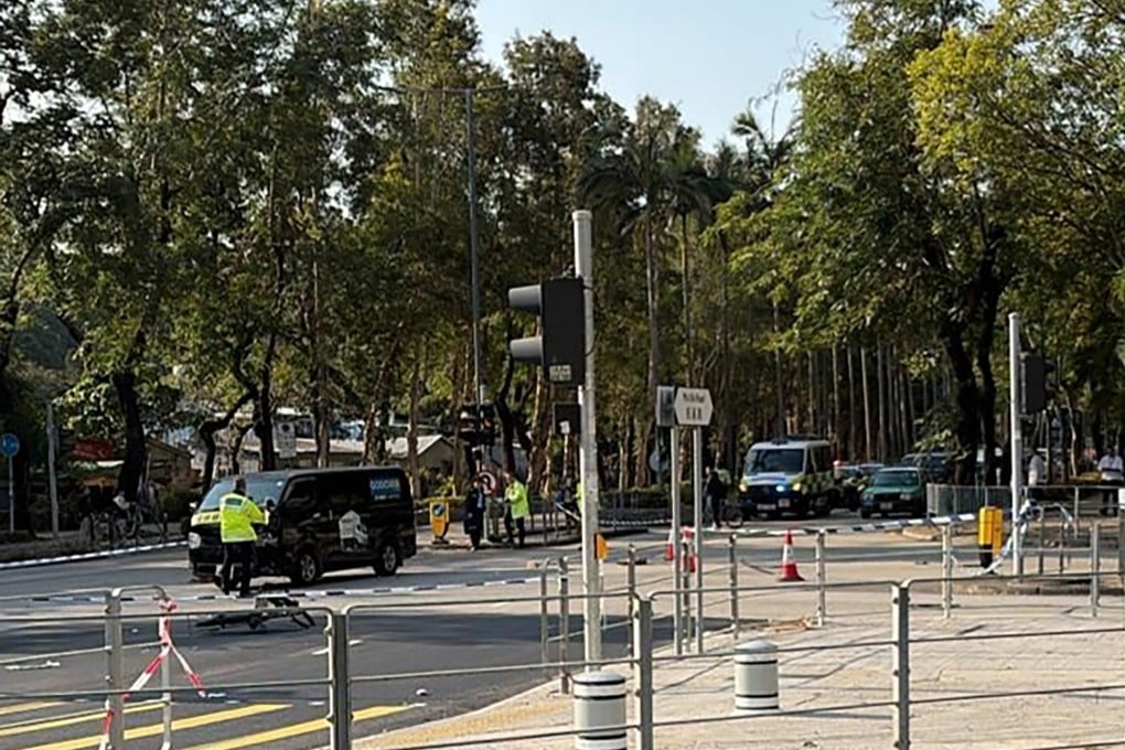 The collision occurred at the junction of Ma Sik Road and Tin Ping Road. Photo: Facebook/Public Transport Think Tank of Hong Kong