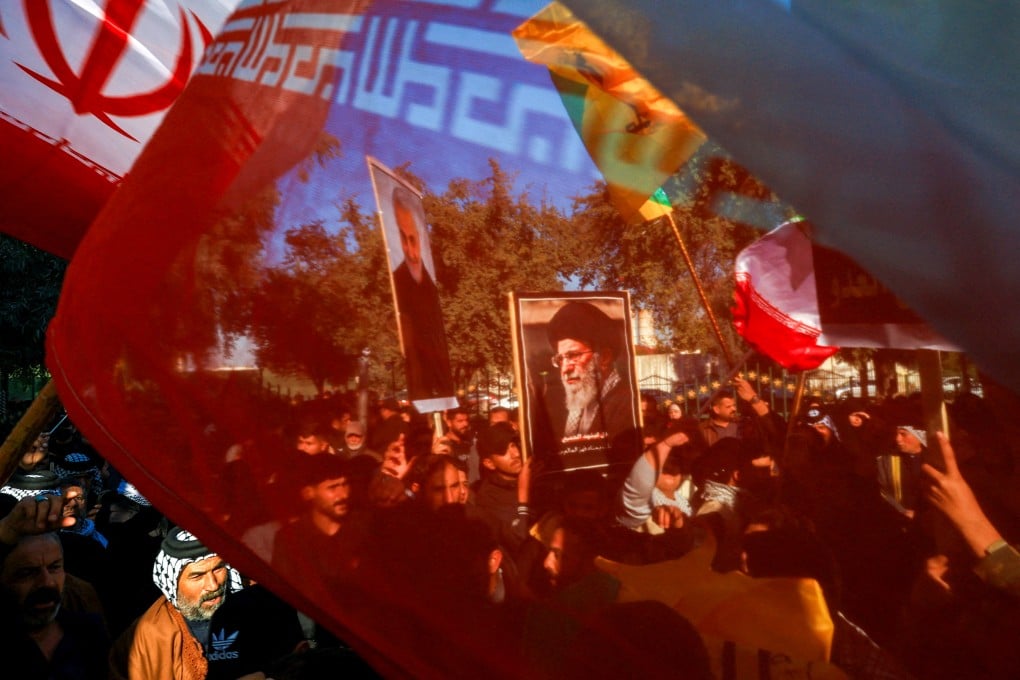 Protesters gather in solidarity with Iran’s government. Photo: Reuters