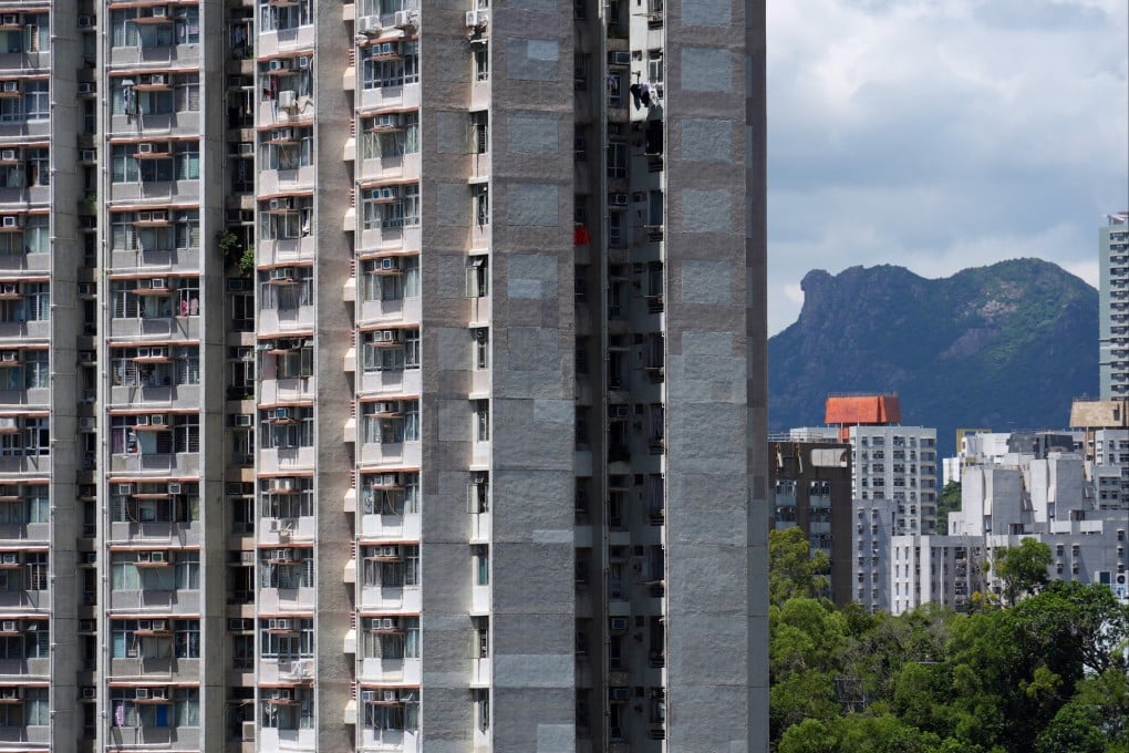 Tsui Ping (South) Estate in Kwun Tong with Lion Rock in the background on September 15, 2025. Photo: Eugene Lee