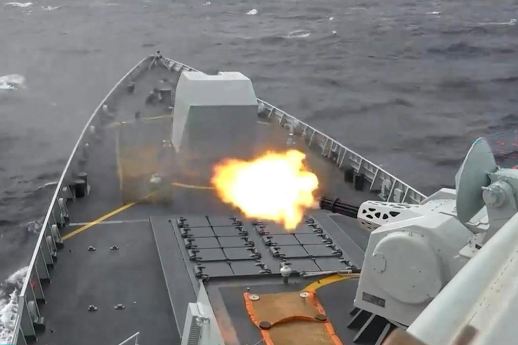 The PLA launched live-fire drills around Taiwan last month with no warning, yet the response from the US and Japan was immediate, according to a Beijing-based defence think tank. Photo: Handout via AFP