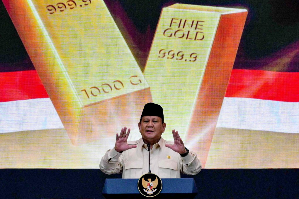 Indonesia’s President Prabowo Subianto delivers a speech in Jakarta on February 26, 2025. Photo: AFP