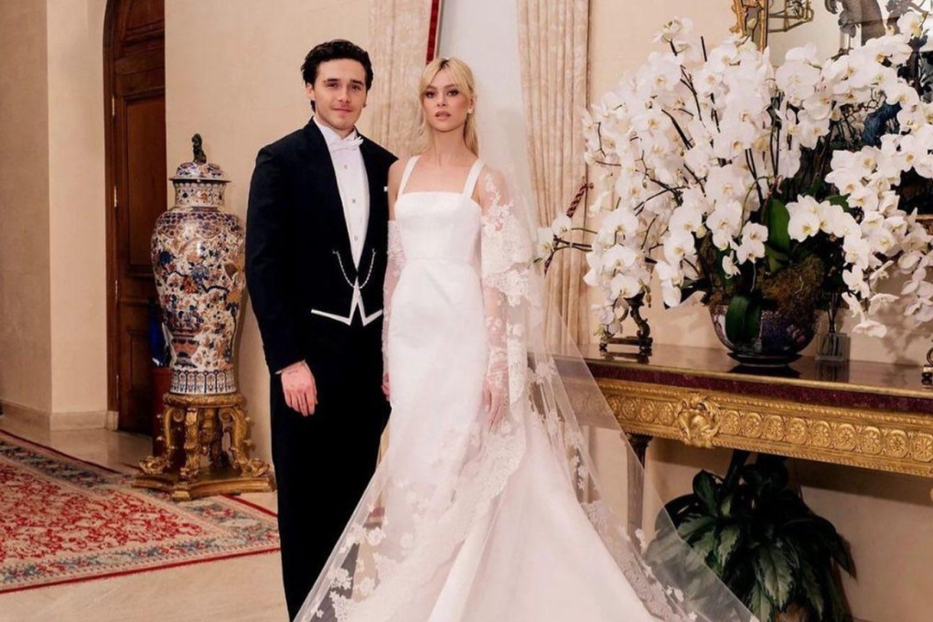 Nicola Peltz and Brooklyn Beckham at their wedding in April, 2022. Photo: @kateleemakeup/Instagram