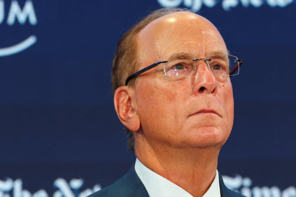 Chairman and CEO of BlackRock, Larry Fink, attends the 56th annual World Economic Forum meeting in Davos, Switzerland on Wednesday. Photo: Reuters