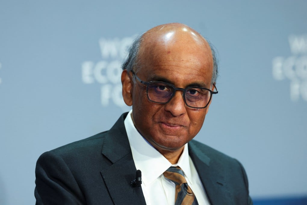 Singapore’s President Tharman Shanmugaratnam during the 56th annual World Economic Forum meeting in Davos, Switzerland, on Wednesday. Photo: Reuters