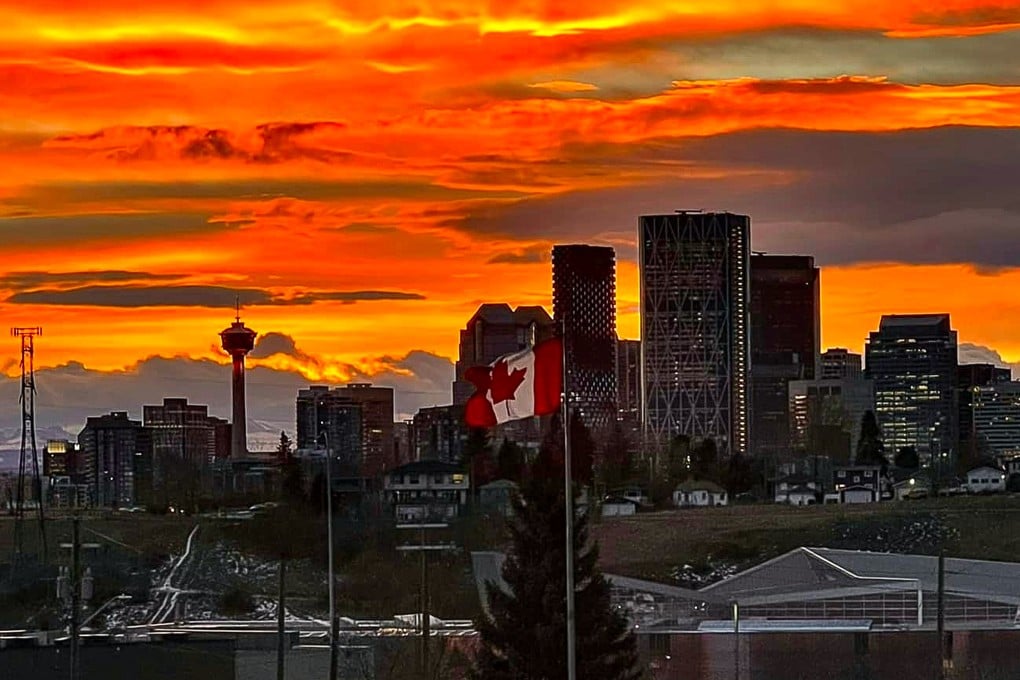 A Canadian flag flies in Calgary, Alberta, on February 25, 2025. Photo: Handout