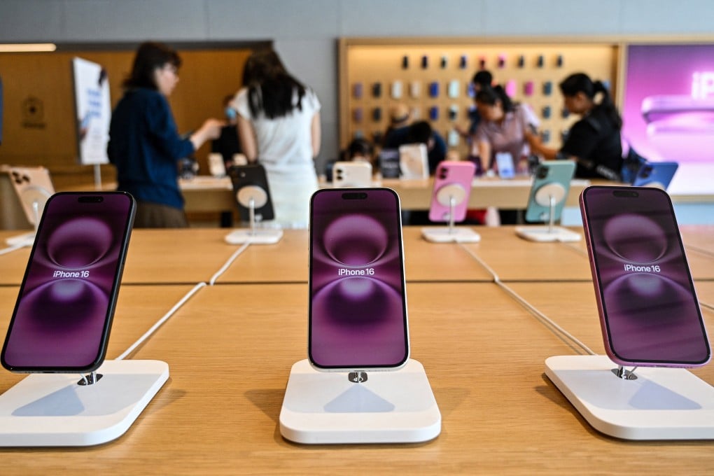 Apple led the smartphone market in mainland China with a 22 per cent share in the fourth quarter of 2025. Photo: AFP