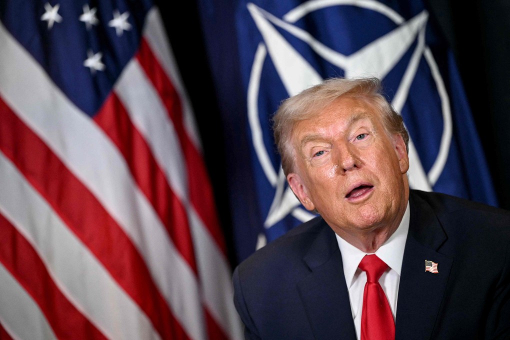 US President Donald Trump at a meeting with Nato’s secretary general on the sidelines of the World Economic Forum in Davos on January 21. Photo: AFP