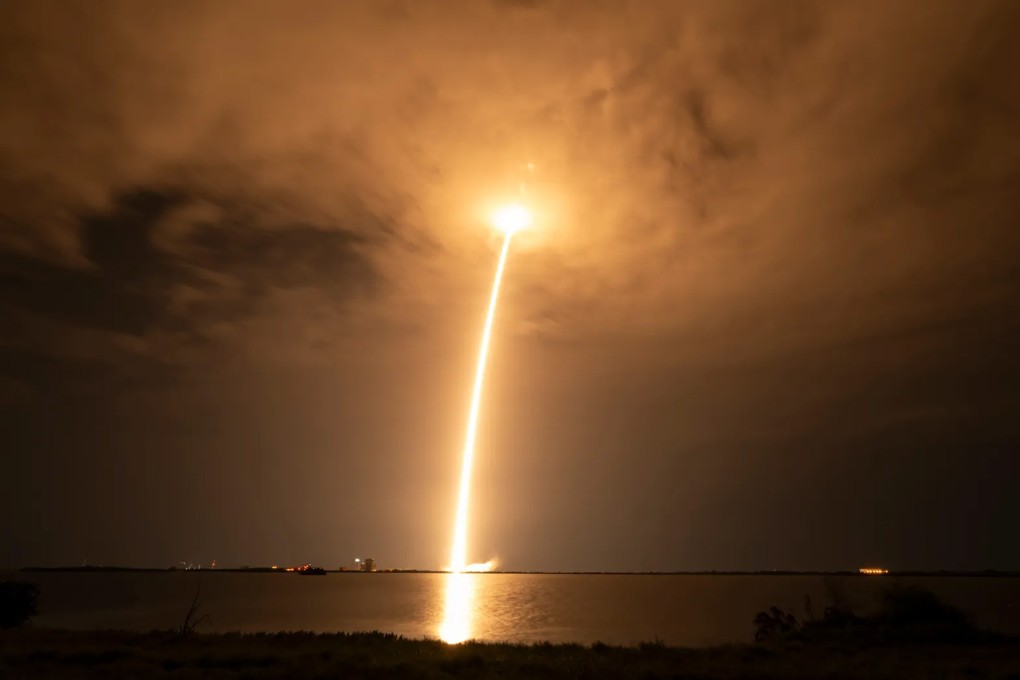 A SpaceX Falcon 9 launches 27 Starlink satellites into orbit from Cape Canaveral Space Force Station in Florida on July 2, 2025. Photo: SpaceX/TNS