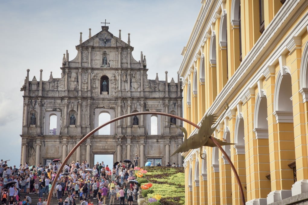 The lavish stonework and proximity to other landmarks have long drawn tourists to the 17th century Ruins of Saint Paul, in Macau. Photo: Ronan O’Connell