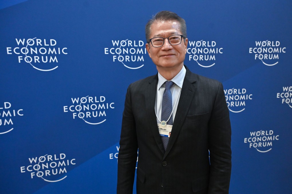 Hong Kong Financial Secretary Paul Chan at the World Economic Forum in Davos, Switzerland, on Thursday. Photo: Handout