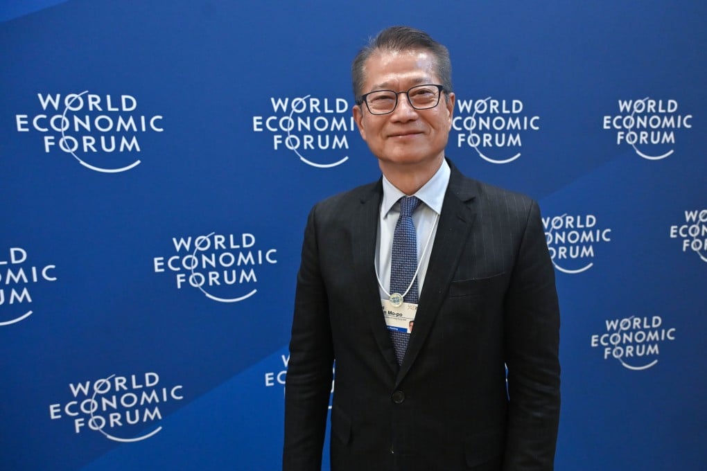 Hong Kong Financial Secretary Paul Chan at the World Economic Forum in Davos, Switzerland, on Thursday. Photo: Handout