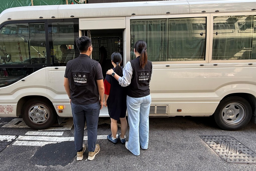 Authorities escort some of the suspects caught in the recent crackdown. Photo: Handout