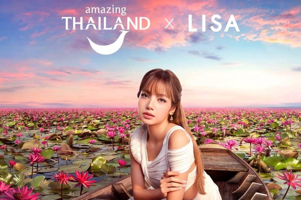 A Thai tourism promotional image featuring K-pop star Lisa. Photo: Instagram/tourismthailand