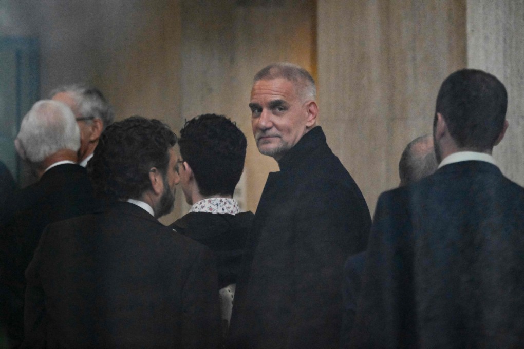 Former Goldman Sachs banker Tim Leissner arrives at a court in New York last year. Photo: AFP