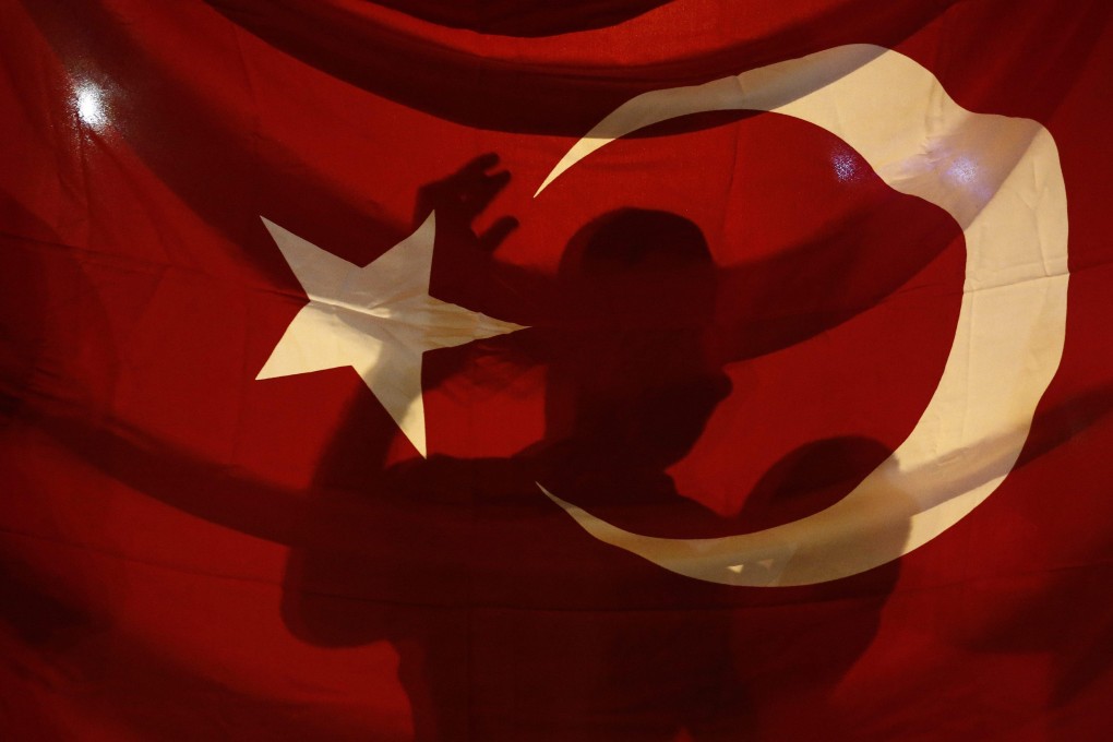 Turkey’s flag. On Sunday, the decapitated body of a woman was found in a rubbish bin in Istanbul. File photo: EPA