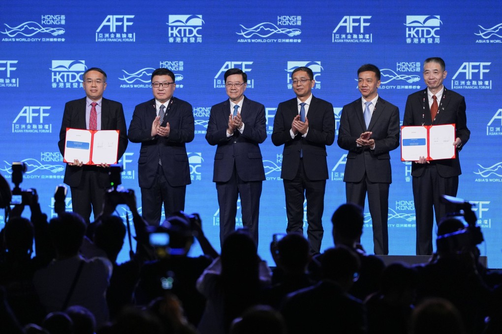 Hong Kong and Shanghai sign a cooperation agreement to establish a gold trading ecosystem. Photo: Eugene Lee