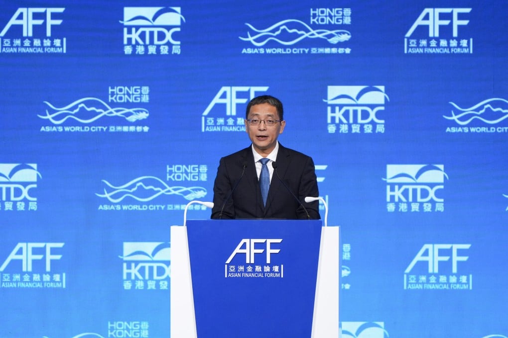 Zou Lan, deputy governor of the People’s Bank of China, speaks during the 19th Asian Financial Forum at Hong Kong Convention and Exhibition Centre in Wan Chai on January 26, 2026. Photo: Eugene Lee