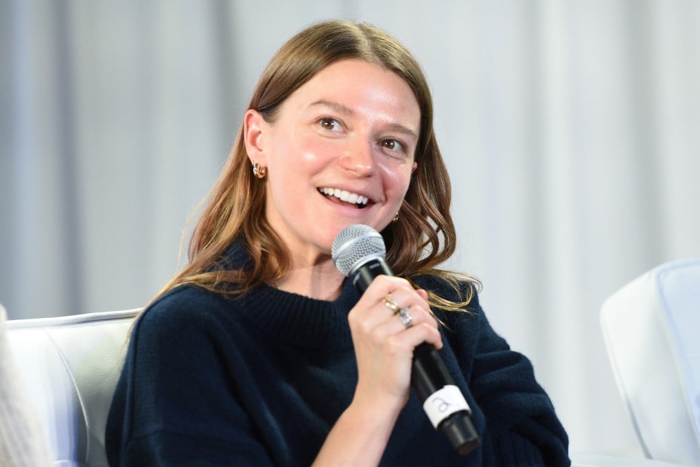 Ally Pankiw speaks at a Women in Film panel at Acura House of Energy, in Park City, Utah, in January 2024. The director, who got her break in the Netflix series “Feel Good”, is now paving the way for other women and non-binary filmmakers with her mentorship programme, Breadcrumbs. Photo: Getty Images for Acura