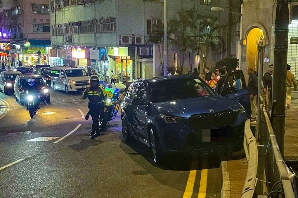 The car finally came to a halt along Rock Hill Street. Photo: Handout