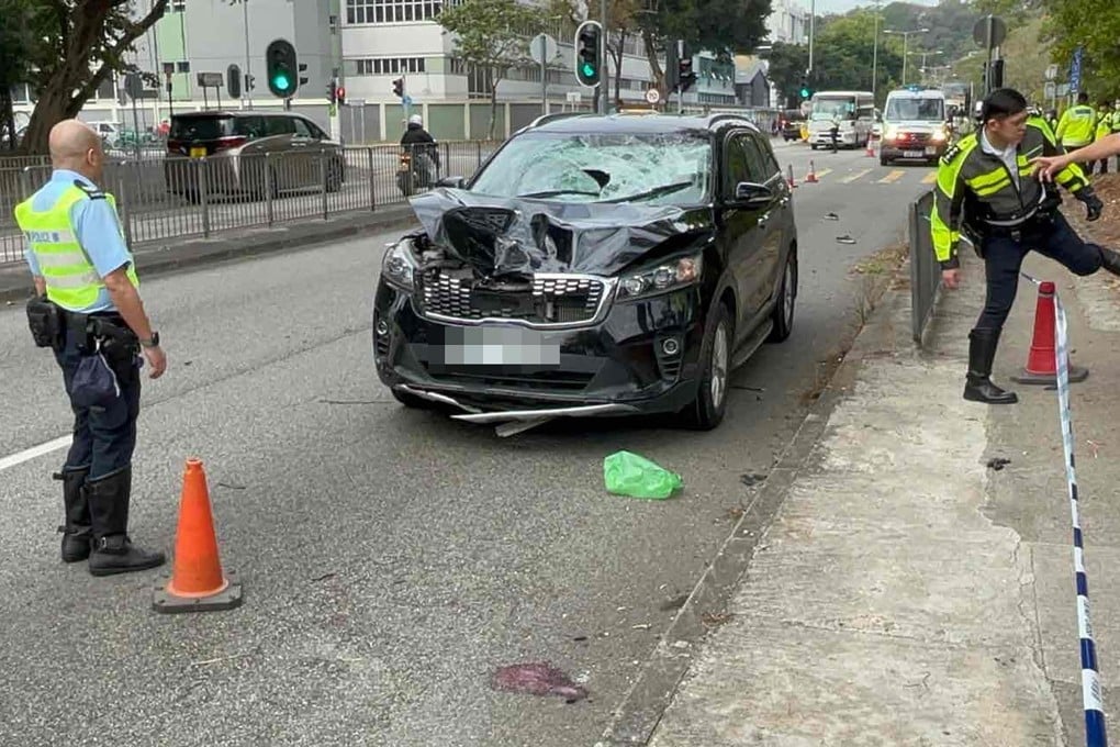 An elderly cyclist has died after being hit by a car on Ting Kok Road. Photo: Handout