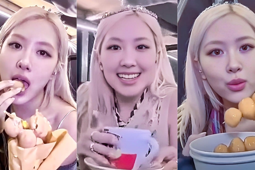 Blackpink star Rosé sampled a host of local snacks during the group’s final world tour shows at the 50,000-seat Kai Tak Stadium. Photo: Handout