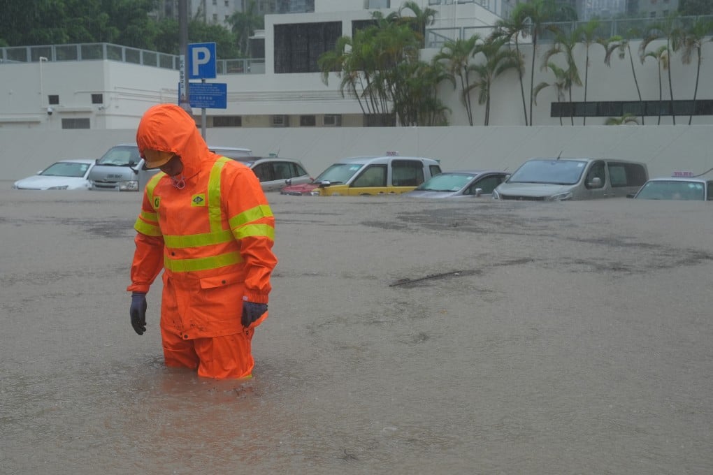 Hong Kong issued five black rainstorm warnings, the highest alert level, in 2025. Photo: May Tse