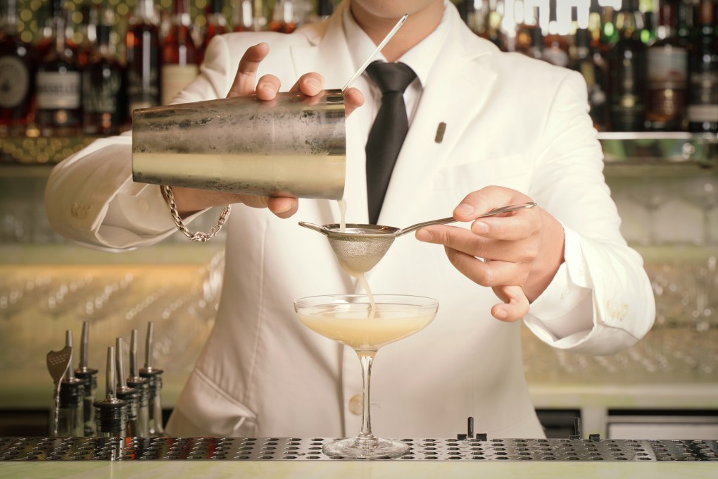 Peridot’s Durian’s Consent cocktail in the making. Photo: Alexander Mak