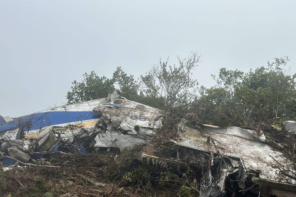 Wreckage of the crashed aircraft in northeastern Colombia. Photo: RTVC Noticias via Xinhua