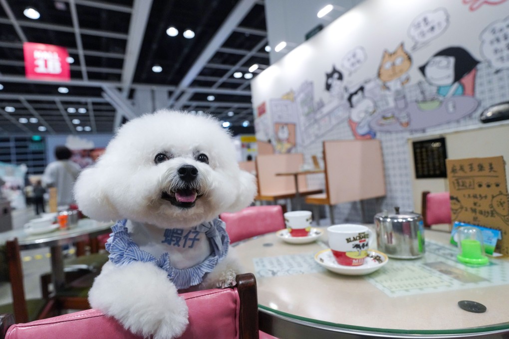 A photo spot styled as an old-fashioned Hong Kong cha chaan teng at the show. Photo: Karma Lo