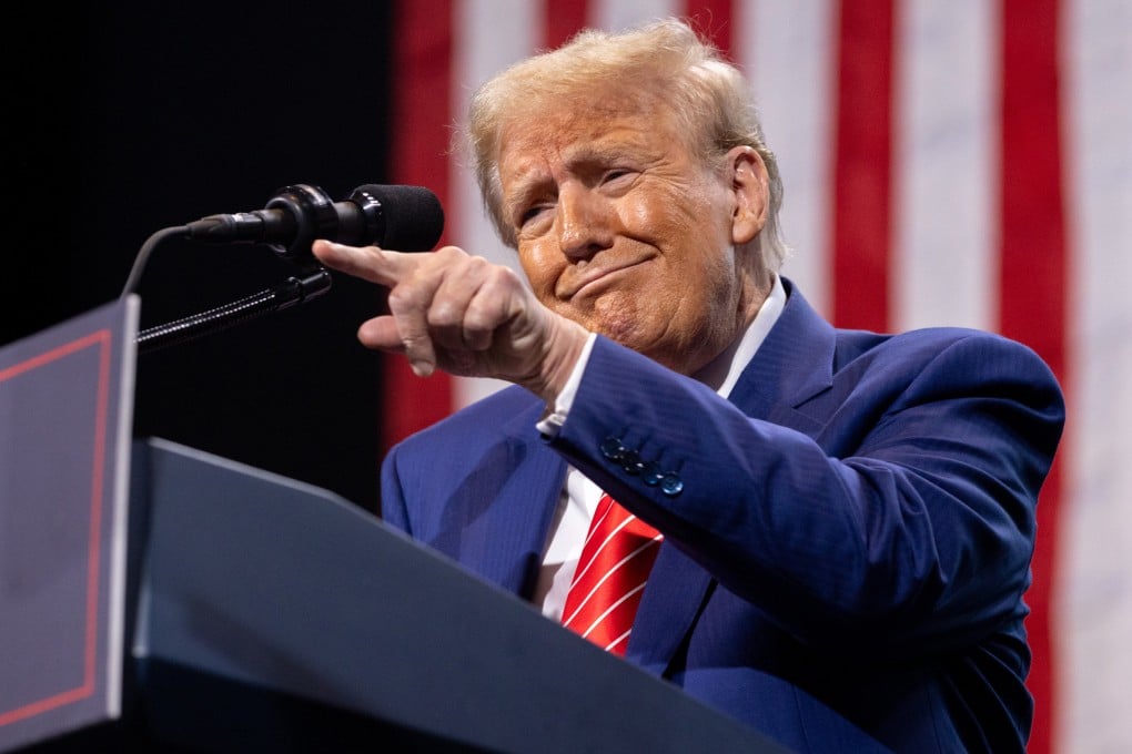 Donald Trump speaks at a campaign rally in Cobb County, Georgia in October 2024. Photo: TNS