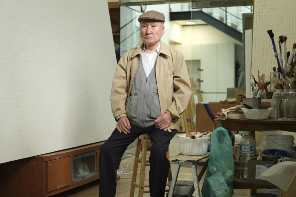 Artist Chung Sang-hwa in his studio in Yeoju, Gyeonggi province, South Korea, in 2023. The artist died on January 28, 2026, after a prolonged illness. Photo: courtesy of Gallery Hyundai