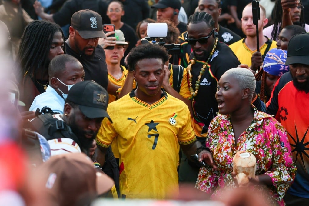 American YouTube, Instagram and Twitch megastar IShowSpeed meets fans in Accra, Ghana, during his Africa tour. The influencer has shown a modernising continent, and has taken in the odd football match along the way. Photo: AP