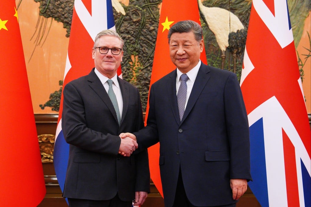 The two leaders pictured ahead of their meeting in Beijing on Thursday. Photo: AP