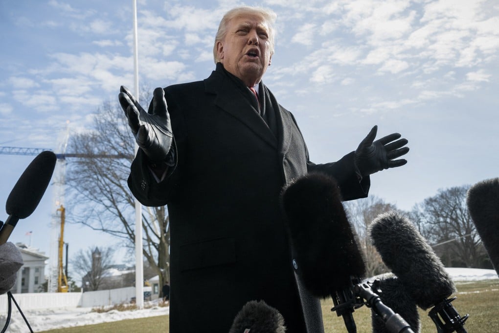 US President Donald Trump speaks to the media from the South Lawn of the White House on Tuesday. Photo: TNS