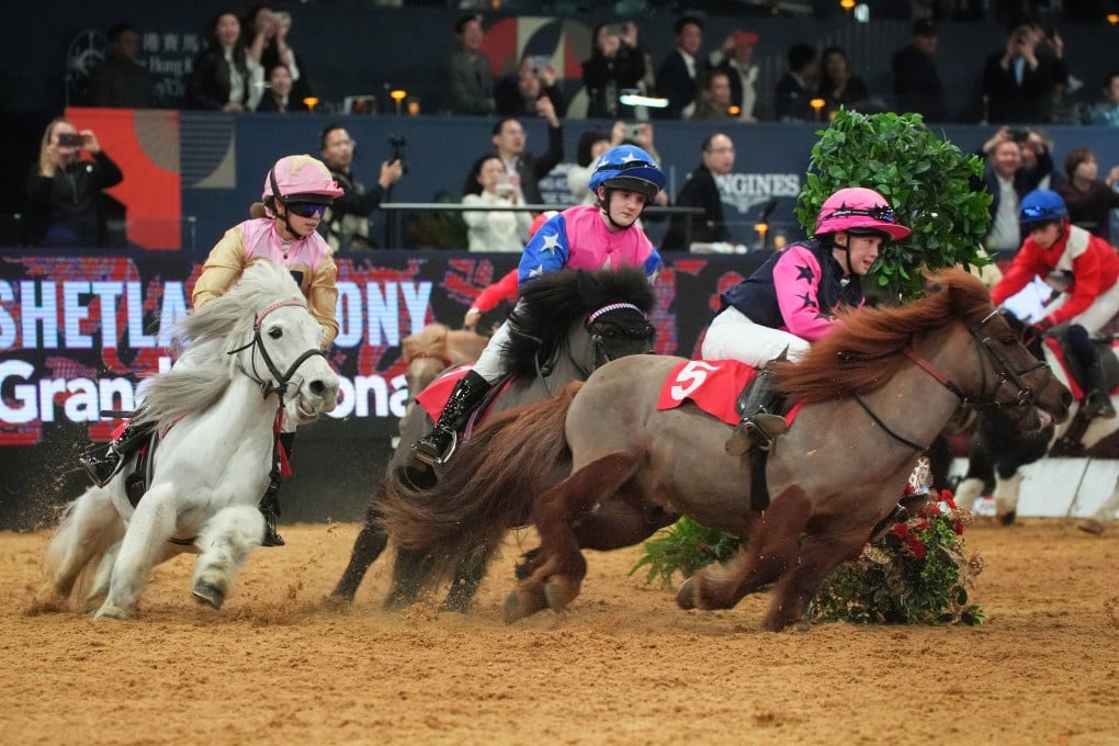 The Shetland Pony Grand National was one of the highlights of the opening day of the Longines Hong Kong International Horse Show. Photo: Elson Li