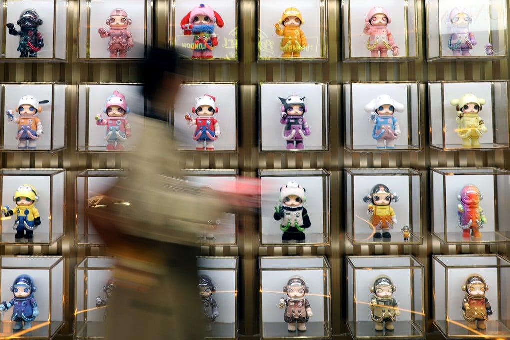 A shopper walks inside a Pop Mart store in London on May 21, 2025. Photo: Xinhua