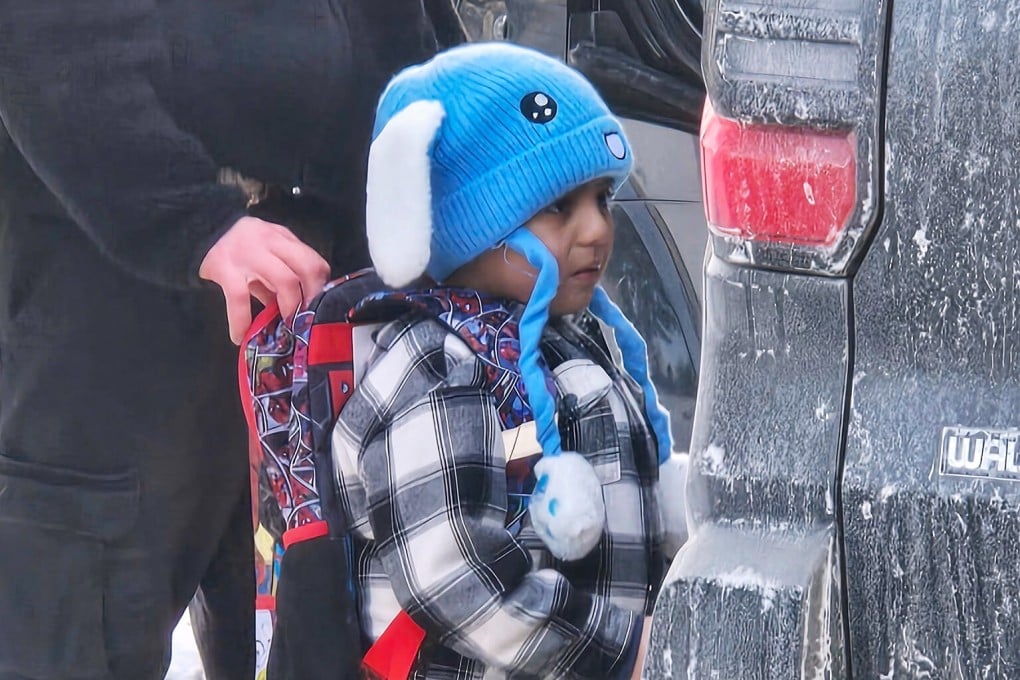 Liam Conejo Ramos, five, is detained by US Immigration and Customs Enforcement officers after arriving home from preschool in a Minneapolis suburb on January 20. Photo: Ali Daniels via AP