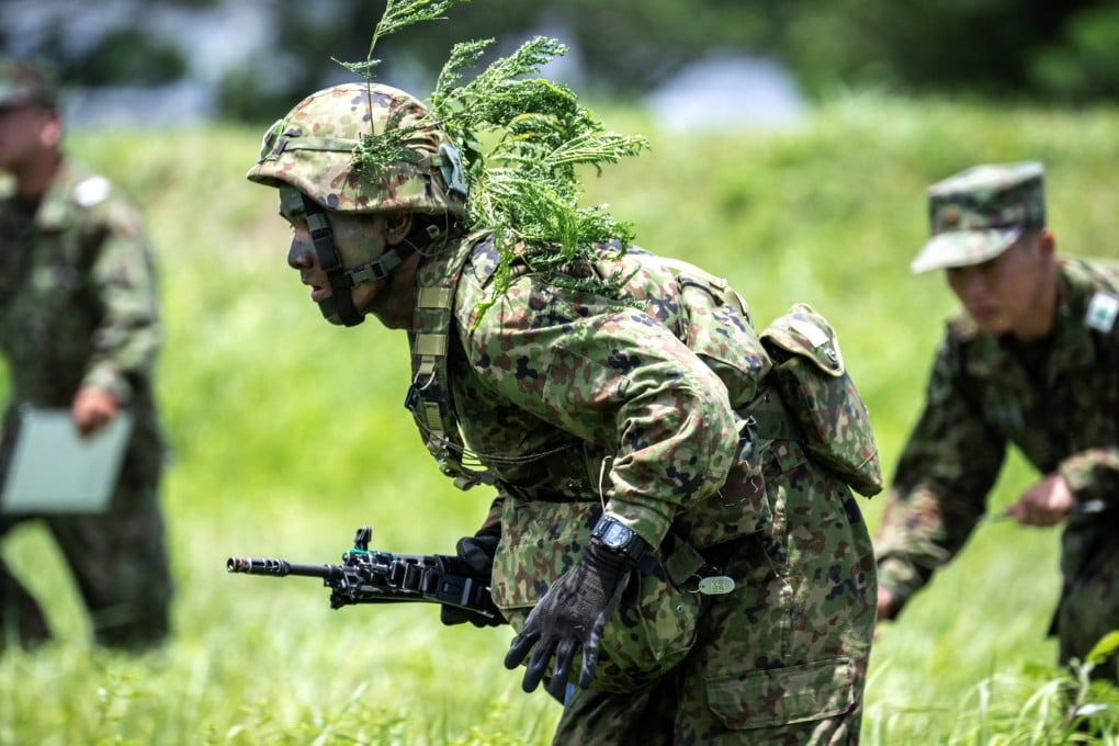 Members of Japan’s Ground Self-Defence Force take part in an exercise in Okinawa prefecture last summer. Photo: AFP