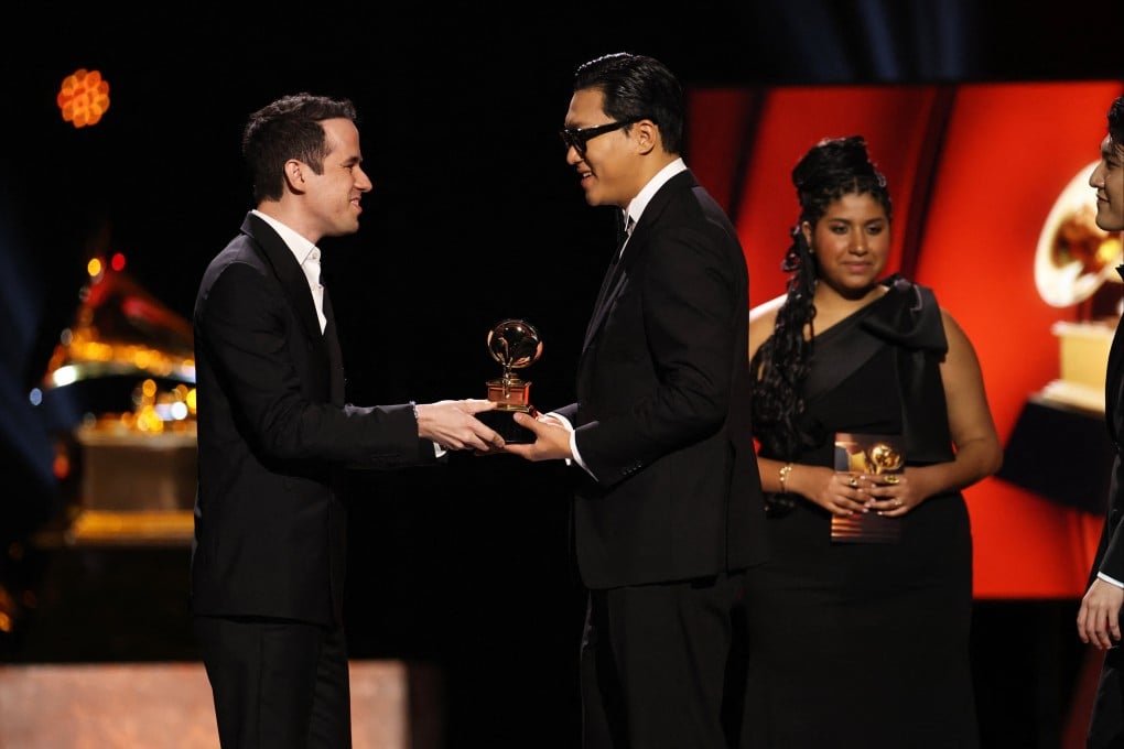 Golden from K-Pop Demon Hunters wins best song written for visual media during the premiere ceremony of the Grammy Awards in Los Angeles, California on Sunday. Photo: Reuters